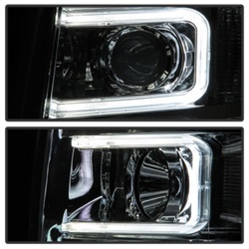 SPYDER Xtune Chevy Silverado 1500/2500/3500 07-13 Halo Projector Headlights Chrome PRO-JH-CS07-LED-C 9027802