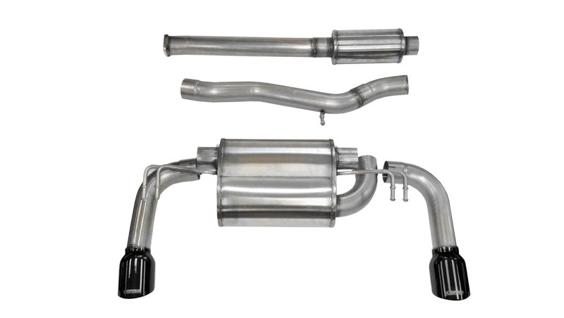 Corsa Performance 08-14 Mitsubishi Lancer Evolution X Sedan 2.0L Black Sport Dual Rear