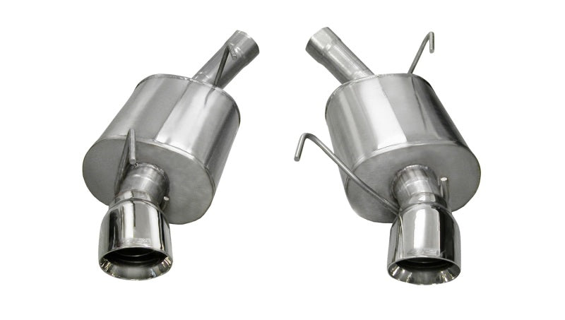 Corsa Performance 05-10 Ford Mustang Shelby GT500 5.4L V8 Polished Sport Axle-Back