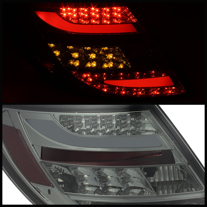 Spyder Mercedes Benz W204 C-Class 08-11 LED Tail Lights Incandescent - Smke ALT-YD-MBZC08-LED-SM 5072696