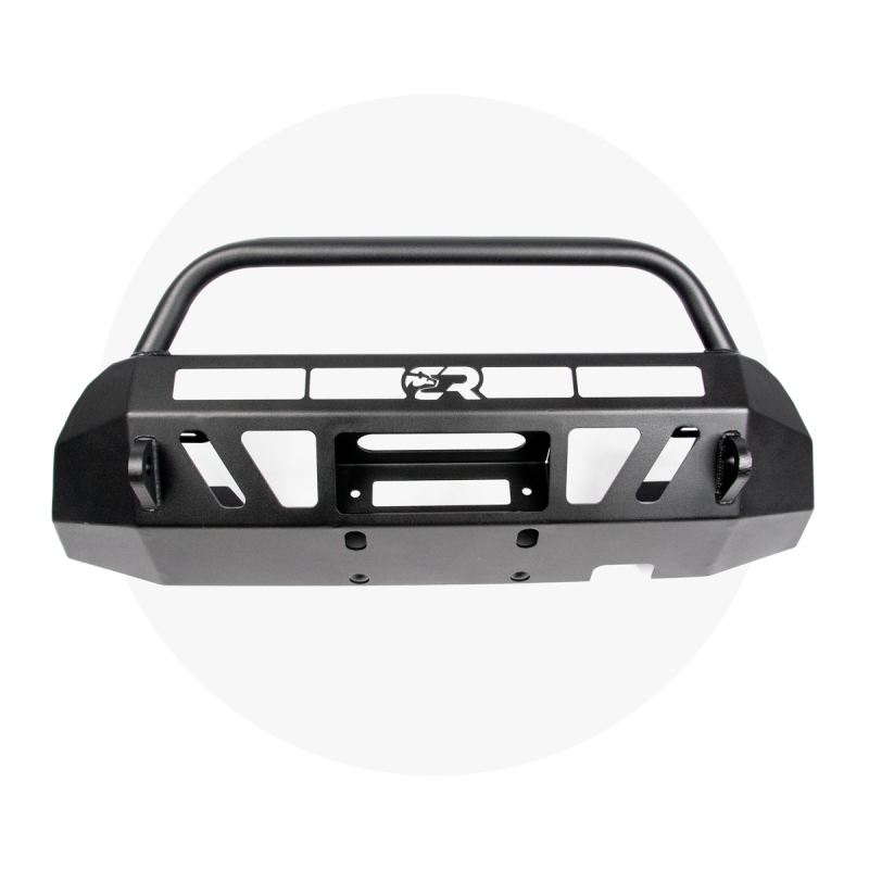 Cali Raised LED Cali Raised 16-23 Toyota Tacoma Stealth Bumper - Bull Bar / 32In Led Bar Spot W/ Small Switch CR3258