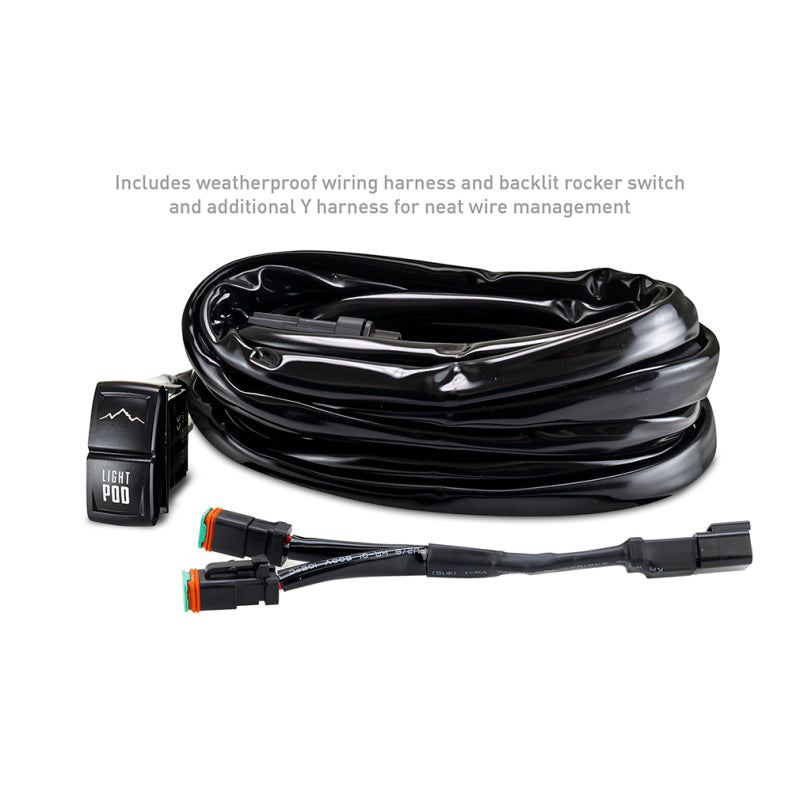 Borne Off-Road 21+ Bronco Light Pods 4pc Ditch 3x3 Spot BNLT-BR-21-DT4S