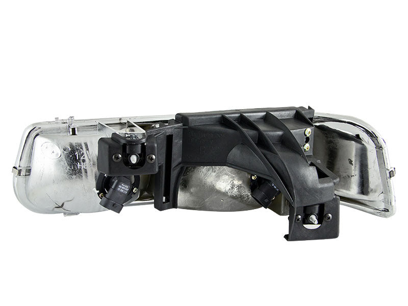 Anzo 1999-2002 Chevrolet Silverado 1500 Crystal Headlights Black