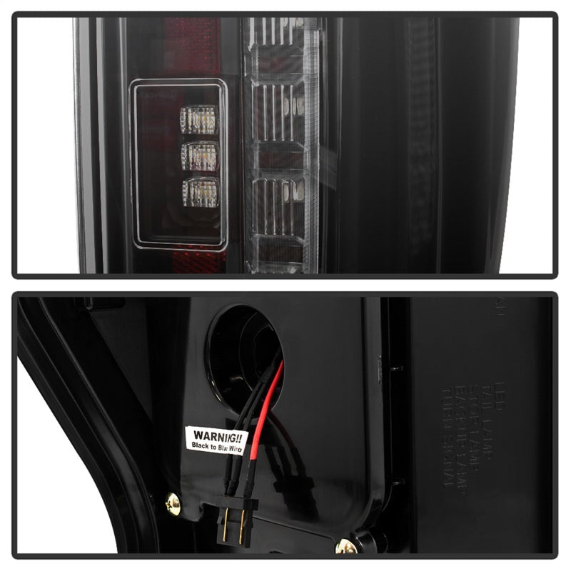 Spyder 17-18 Ford F-250 Super Duty (Excl LED Models) LED Tail Lights - Blk Smk (ALT-YD-FS17-LED-BSM) 5085597