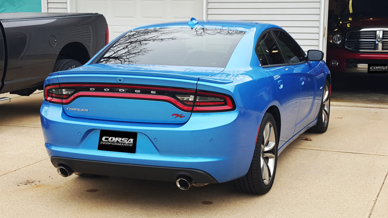 Corsa Performance Corsa 15-17 Dodge Charger R/T w/ Pursuit Valance 2.5in Inlet / 4in Out