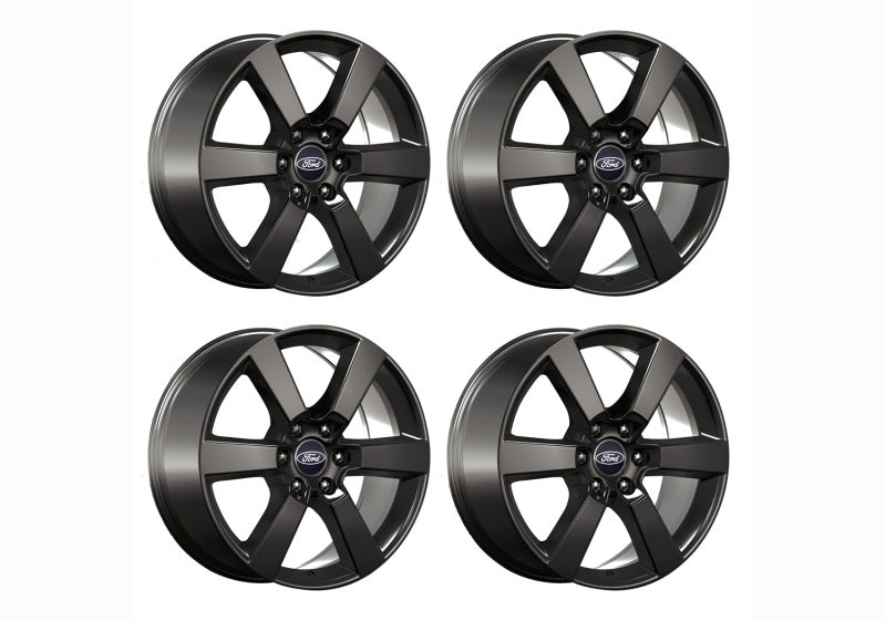 Ford Racing 15-16 F-150 20in x 8.5in Wheel Set with TPMS Kit - Matte Black M-1007K-P20XB