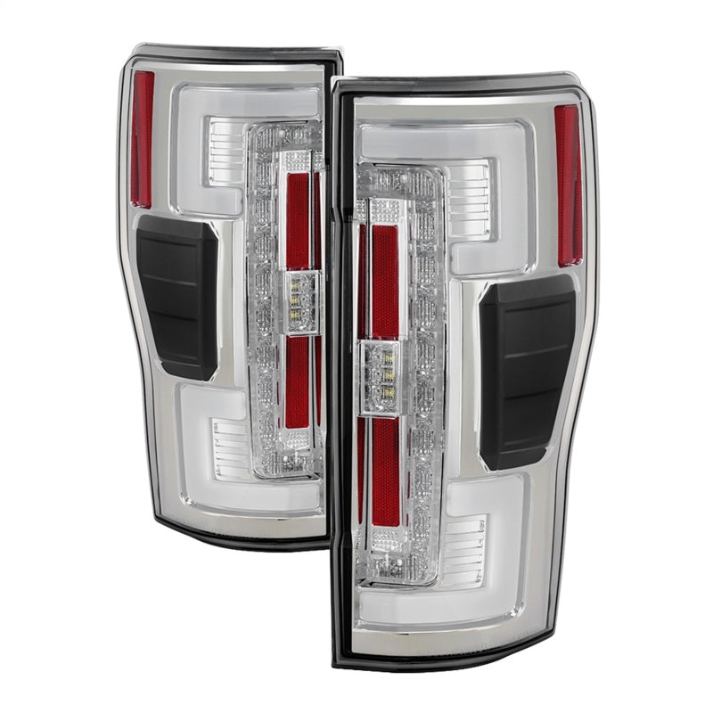 Spyder 17-18 Ford F-250 SD (w/Blind Spot Sensor) LED Tail Lights - Chrm (ALT-YD-FS17BS-LED-C) 5085641