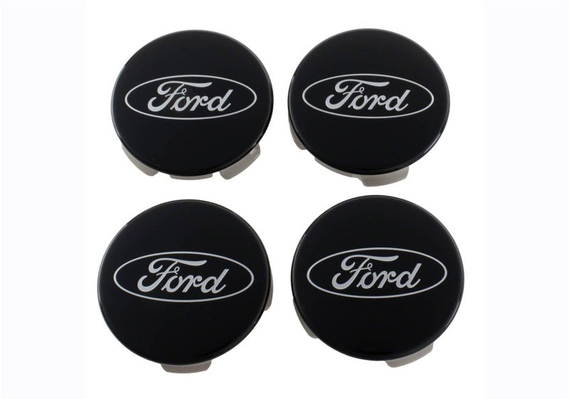 Ford Racing Ford Truck/SUV Black And Chrome Wheel Center Cap Kit M-1096K-BCT