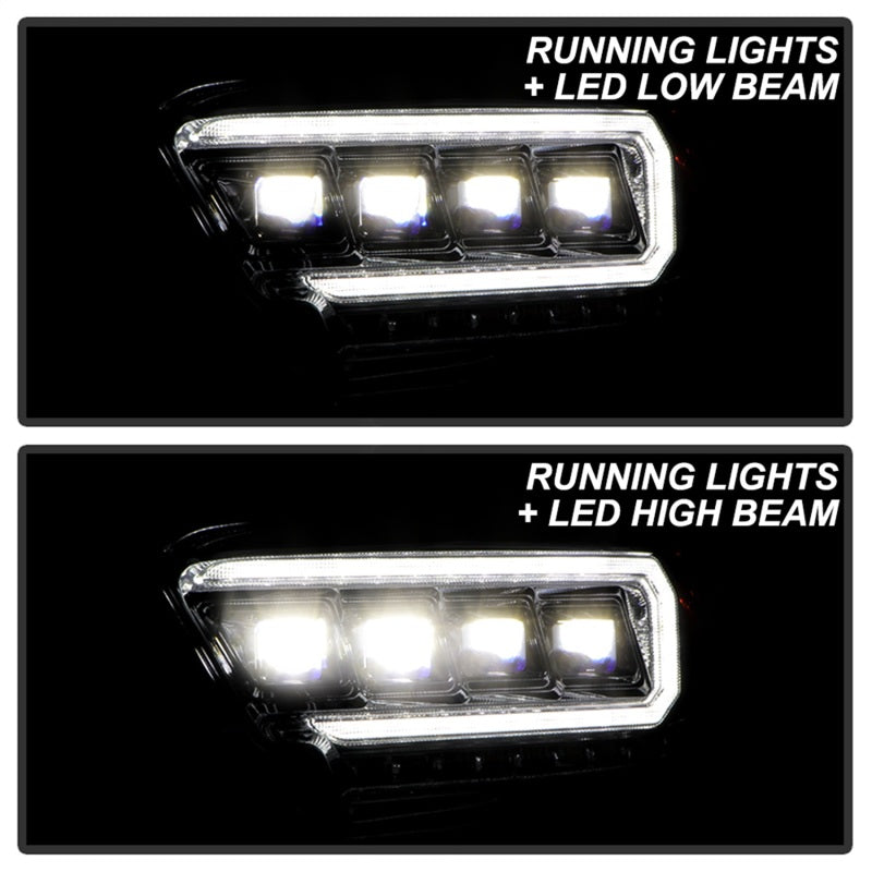Spyder 16-20 Toyota Tacoma LED Model Only High-Power LED Headlights - Chrome PRO-YD-TT16LEDAP-C 5088383