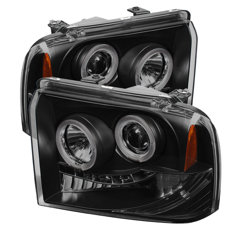 Spyder Ford F250/350 05-07 Projector Headlights LED Halo LED Blk Smke PRO-YD-FS05-HL-BSM 5078483
