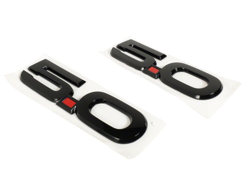 Ford Performance Parts 15-17 Ford Mustang 5.0L Fender Emblem Black