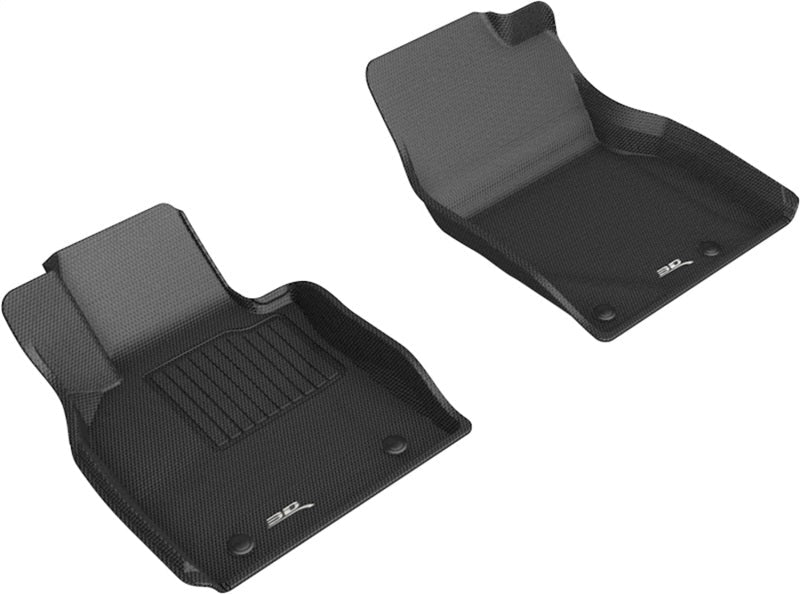3D MAXpider 19-21 Mazda 3 / CX-30 Kagu 1st Row Floormat - Black L1MZ06711509