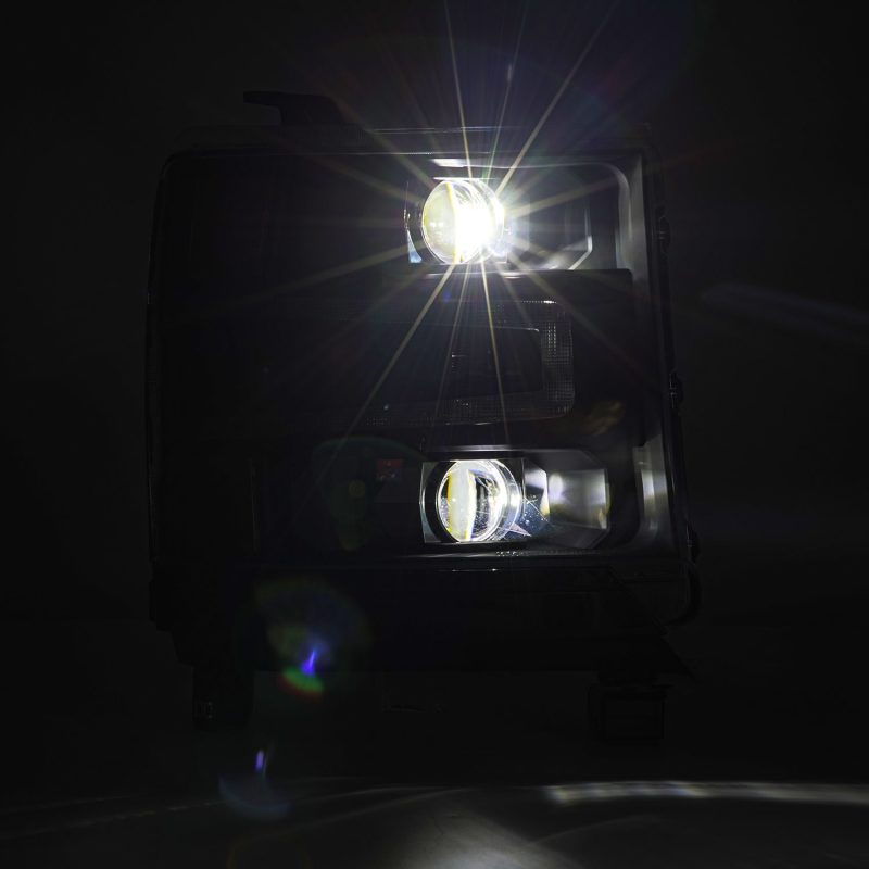 AlphaRex 16-18 Chevy 1500HD LUXX LED Proj Headlights BK w/Seq Actvn Light / SeqSig (Req PN 810023) 880234 *Discontinued