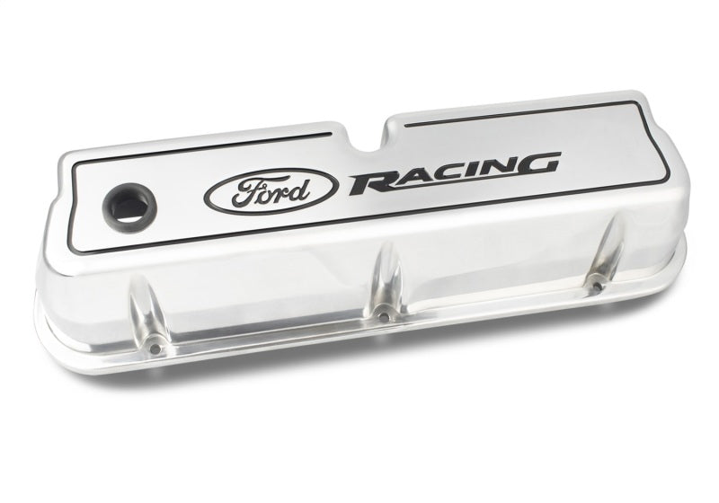 Ford Die Cast Alm Valve Cover Set w/Ford Racing Logo FRD302-001