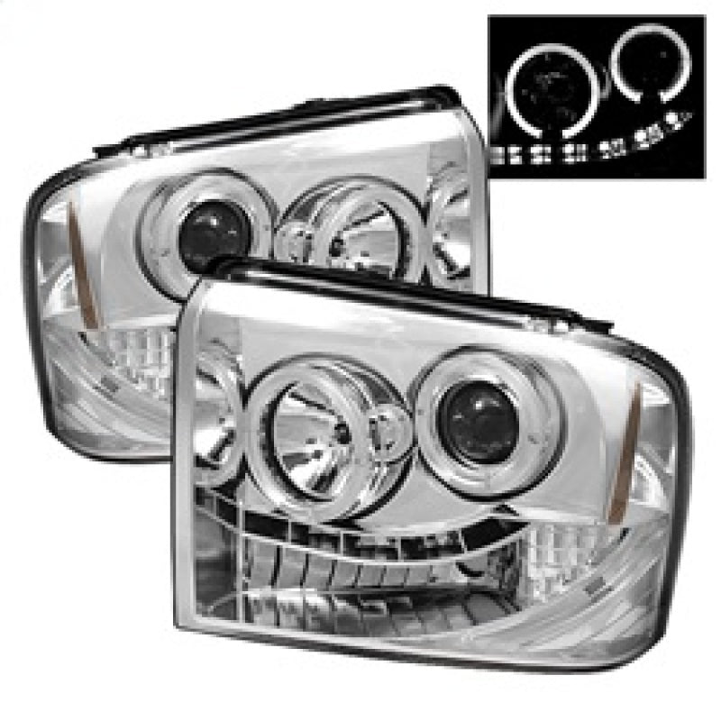 Spyder Ford F250/350/450 Super Duty 05-07 Projector Headlights LED Halo- LED Chrm PRO-YD-FS05-HL-C 5010551
