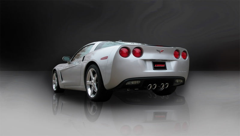 Corsa Performance 09-13 Chevrolet Corvette C6 6.2L V8 Polished Sport Axle-Back Exhaust
