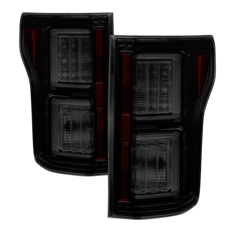 Spyder Ford F150 2015-2017 Light Bar LED Tail Lights - Black Smoke ALT-YD-FF15015-LBLED-BSM 5083685