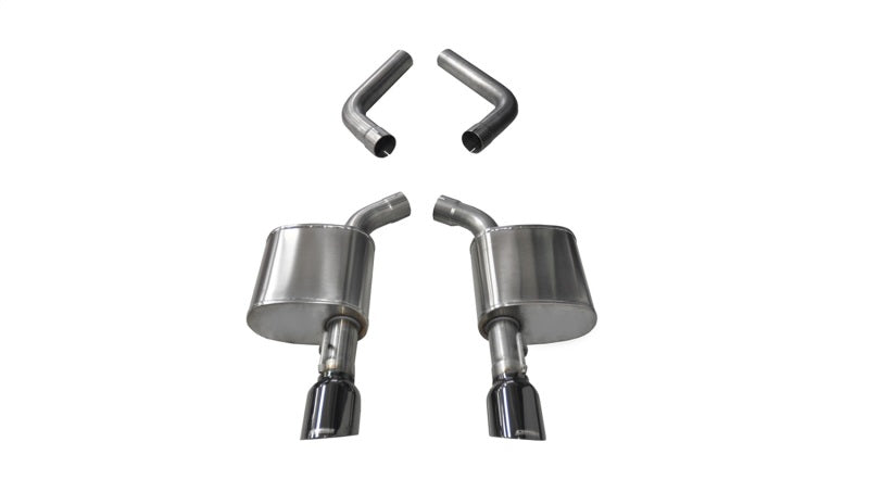 Corsa 15-19 Dodge Charger 6.4L/17-19 Dodge Charger 5.7L Black Sport AxleBack Exhaust w/4.5in Tips 21019BLK