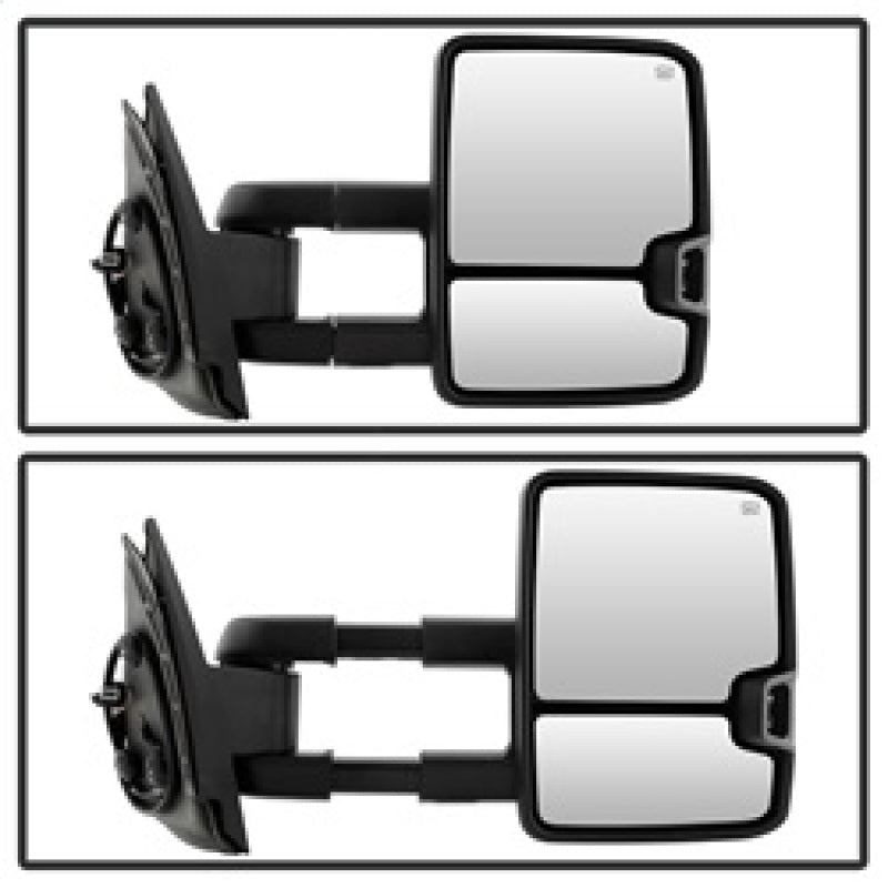 SPYDER xTune Chevy Silverado 07-13 Heated Amber LED Signal Mirrors Chrome MIR-CSIL07S-G3C-PWH-AM-SET 9936760