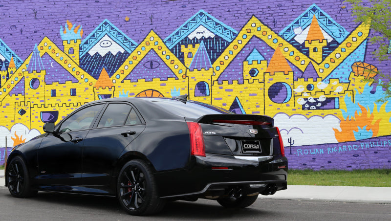 Corsa Performance Corsa 16-18 Cadillac ATS-V 3.6T 4in Black Sport Axle-Back Exhaust