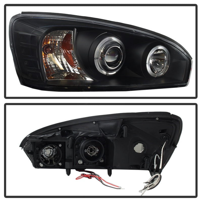 Spyder Chevy Malibu 04-07 Projector Headlights LED Halo LED Black High H1 Low H1 PRO-YD-CM04-HL-BK 5042675