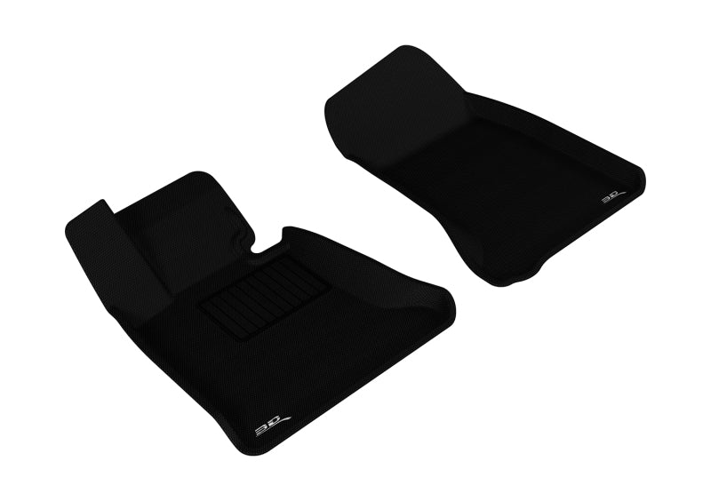 3D MAXpider 2004-2010 BMW 5 Series E60 Kagu 1st Row Floormat - Black L1BM05011509