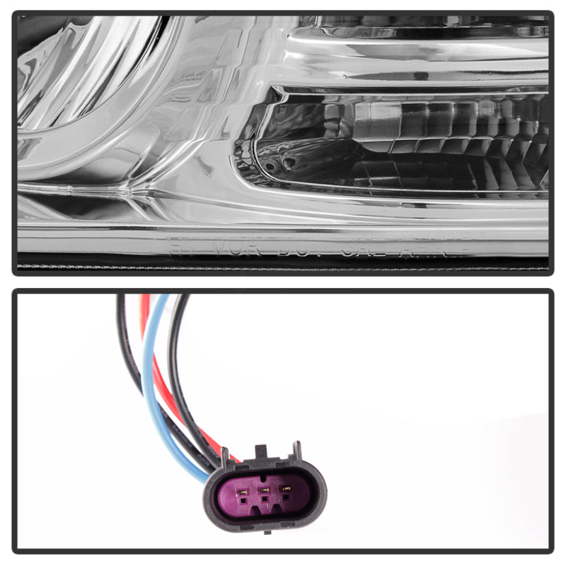 Spyder Dodge Ram 09-12 Projector Headlights Light Bar DRL Chrome PRO-YD-DR09-LBDRL-C 5080998