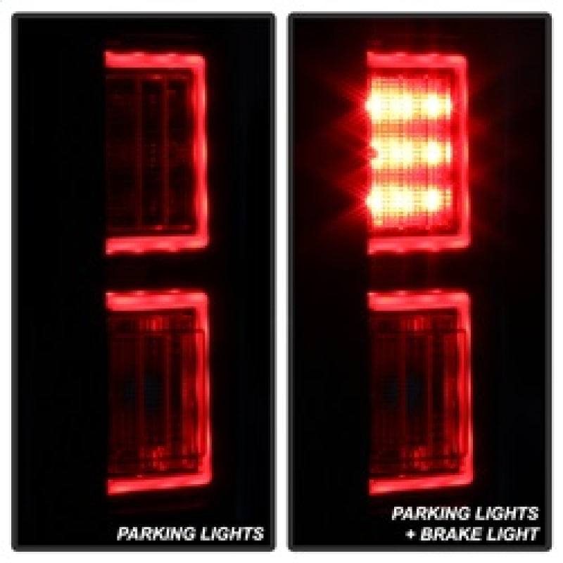 Spyder Ford F150 2015-2017 Light Bar LED Tail Lights - Black Smoke ALT-YD-FF15015-LBLED-BSM 5083685