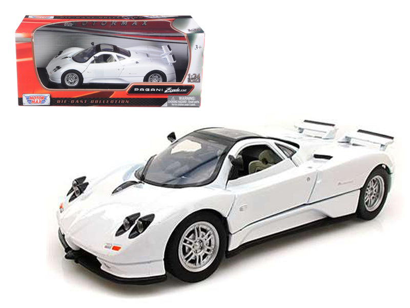Pagani Zonda C12 White 1/24 Diecast Car Model by Motormax  free shipping USA