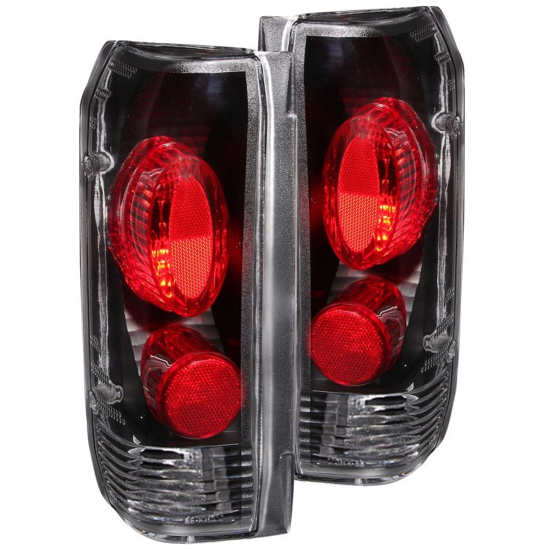 Anzo Black Euro Tail Lights 1989-1996 Ford F150 / 1989-1996 Ford F250