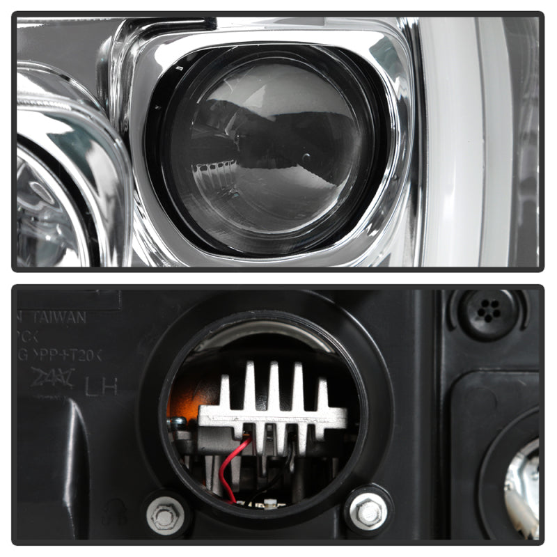 Spyder Platinum Ford F250/350/450 05-07 High-Power LED Module Proj. Headlights-Chrome (PRO-YD-FS05V2 5087904