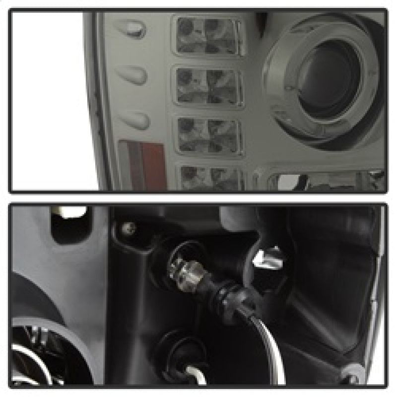Spyder GMC Sierra 1500/2500/3500 07-13 Projector Headlights LED Halo- LED Smoke PRO-YD-GS07-HL-SM 5010629