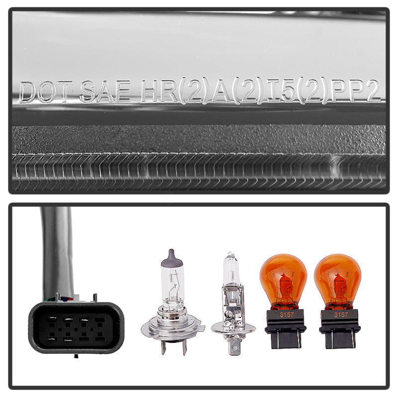 Spyder Chevy Silverado 2014-16 2500 HD Projector Headlights Light Bar DRL Chrm PRO-YD-CSHD14-LBDRL-C 5081049