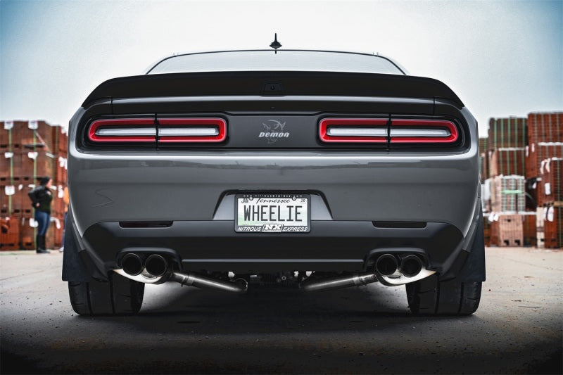 Corsa 19-21 Challenger SRT/Hellcat/Demon/Redeye 2.75in Valved CB DRE w/ Twin 3.5in Pol Blk PVD Tips 21070BLK