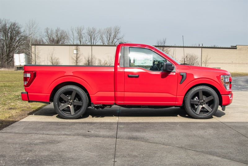CORSA Performance Corsa 2021-2022 Ford F-150 Regular Cab/6.5in Bed 5.0L V8 Xtreme Cat-Back Front of Tire Exit-Black PV 21141BLK