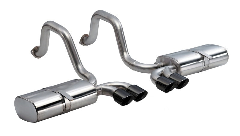 Corsa Performance 97-04 Chevrolet Corvette C5 Z06 5.7L V8 Black Sport Axle-Back Exhaust