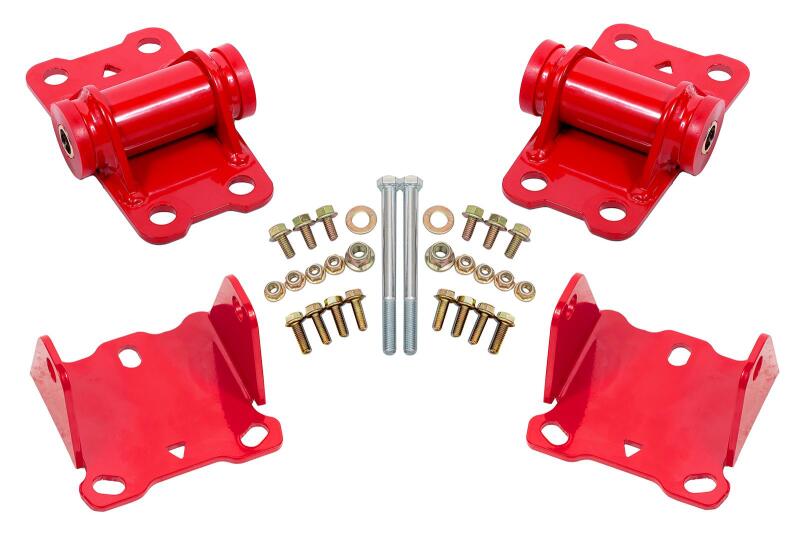 BMR Suspension BMR 78-87 G-Body Motor Mount Kit Upper & Lower Poly - Red MM460R