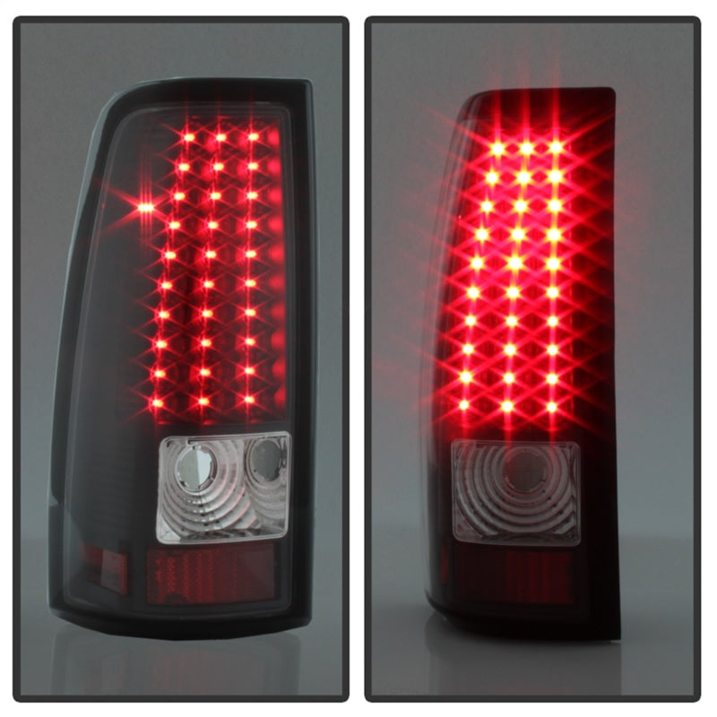 SPYDER Xtune Chevy Silverado 1500/2500/3500 99-02 LED Tail Lights Black ALT-ON-CS99-LED-BK 5008817