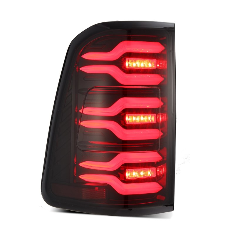 AlphaRex 19-21 Dodge Ram 1500 Luxx-Series LED Tail Lights Black/Red w/Activ Light/Seq Signal 640050 *Discontinued