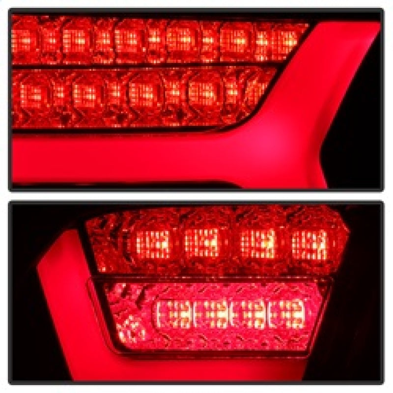 Spyder 09-12 Audi A6 LED Tail Lights - Red Clear (ALT-YD-AA609-LED-RC) 5085191