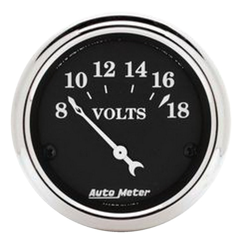 Autometer Old Tyme Black 5 Piece Kit (MPH/FUEL/OILP/WTMP/BAT) 55-59 Chevy Truck Direct-Fit Dash Kit 7036-OTB