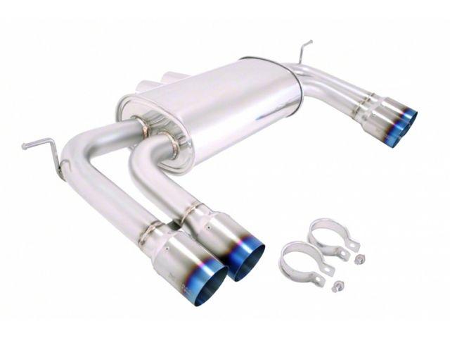 Megan Racing Axle Back Exhaust for 2010-2014 BMW X5M / X6M Blue Titanium Tips