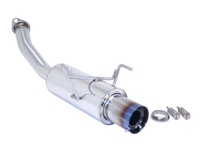 Megan Racing - Axle-Back Exhaust for 2011-2012 Honda CR-Z 11-12 2.4" Piping Blue Titanium Tip