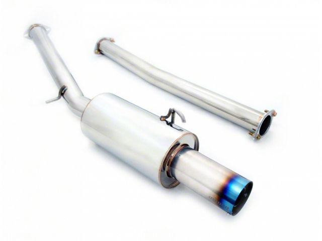 Megan Racing Cat-Back Exhaust System for 2008-2011 Mitsubishi Lancer Evo 10 3" Pipe Dual 4" Ti-Tip Silencer