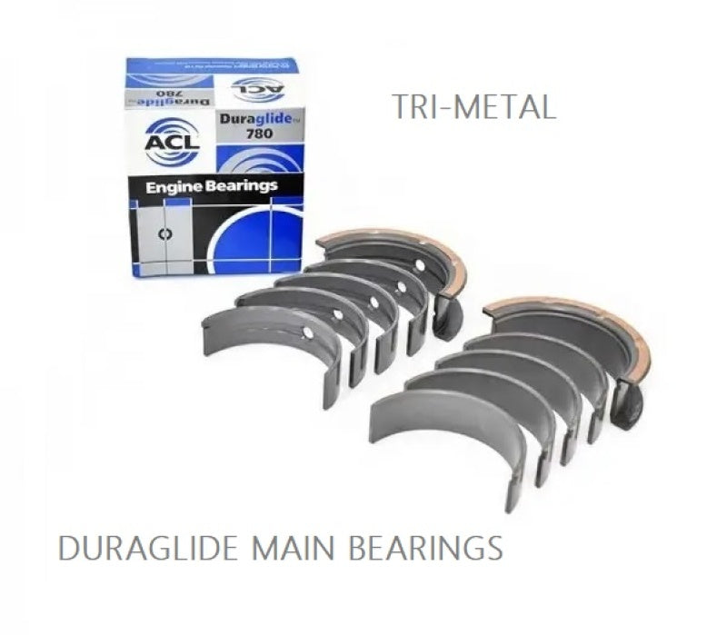 ACL 1955-1967 Chevy V8 265/283/302/327 .40mm Oversized Main Bearing Set 5M429P-40