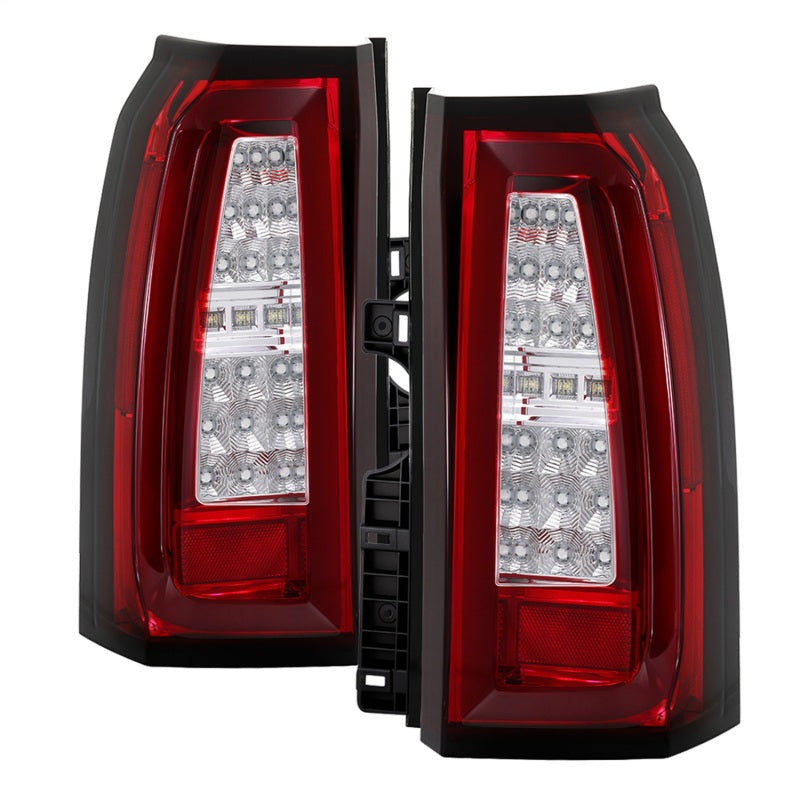 Spyder Chevy Tahoe / Suburban 15-17 LED Tail Lights - Red Clear (ALT-YD-CTA15-LED-RC) 5085085