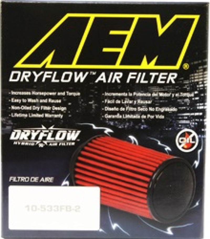 AEM Induction AEM Aif Filter, 3inFLG/ 5inOD/ 6-1/2inH Dry Flow 21-2036DK