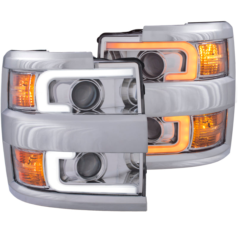 Anzo Projector Headlights 15-17 Chevrolet Silverado 2500HD / 3500HD Chrome
