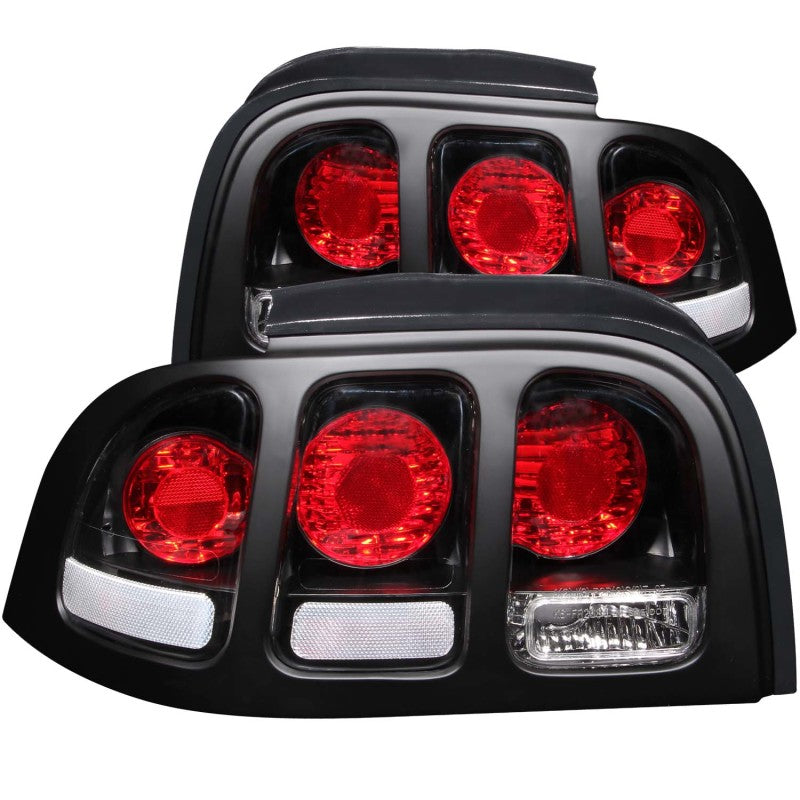 Anzo 1994-1998 Ford Mustang Tail lights Black
