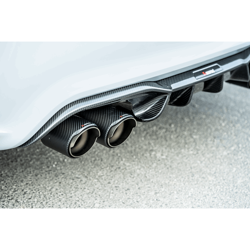 Akrapovic 2018+ BMW M2 Competition/M2 CS (F87N) Slip-On Line (Titanium) w/Carbon Fiber Tips S-BM/T/3H